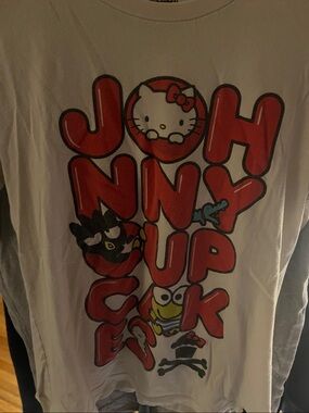 Hello Kitty White Tee with Red Character Graphic